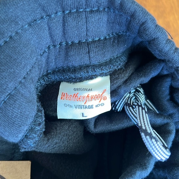 Navy Weatherproof Vintage Fleece Lined Rimrock Jogger, size large - Picture 4 of 6